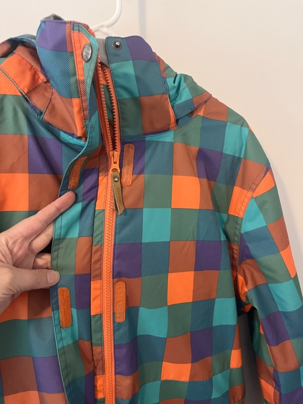 Women's GSOU Plaid Print Snowboarding Ski Jacket Hoodie Size Large - Picture 6 of 16